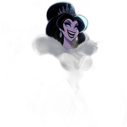 crown, hat, staff, face transparent PNG cut-out