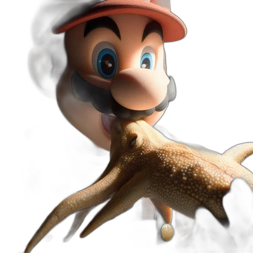 hat, animal, creature, staff transparent PNG cut-out