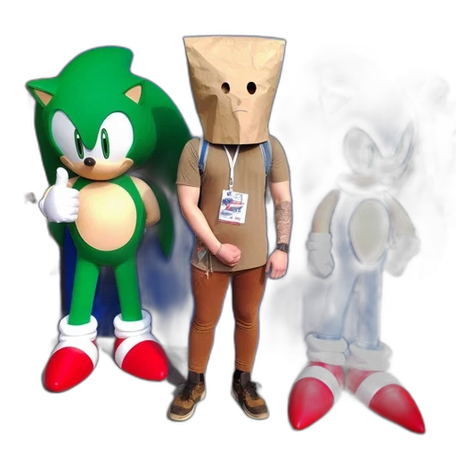 mask, staff, jacket, creature transparent PNG cut-out