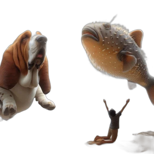 animal, creature, food, 3d render transparent PNG cut-out