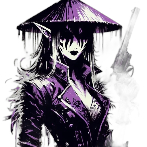 umbrella, weapon, staff, jacket transparent PNG cut-out