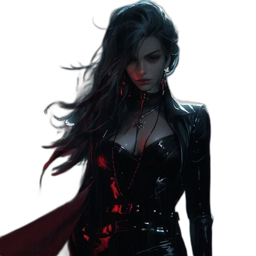 comic book art, concept art, cyberpunk, fantasy art transparent PNG cut-out