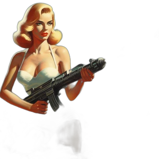 weapon, concept art, pixel art, comic book art transparent PNG cut-out