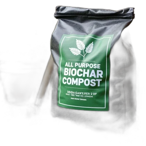 large, bag, biochar, compost transparent PNG cut-out