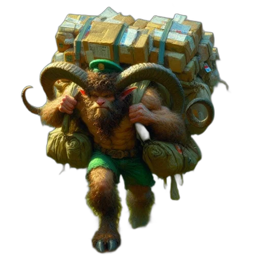 creature, staff, animal, concept art transparent PNG cut-out