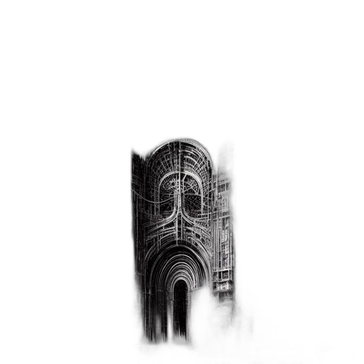 building, car, face, mask transparent PNG cut-out