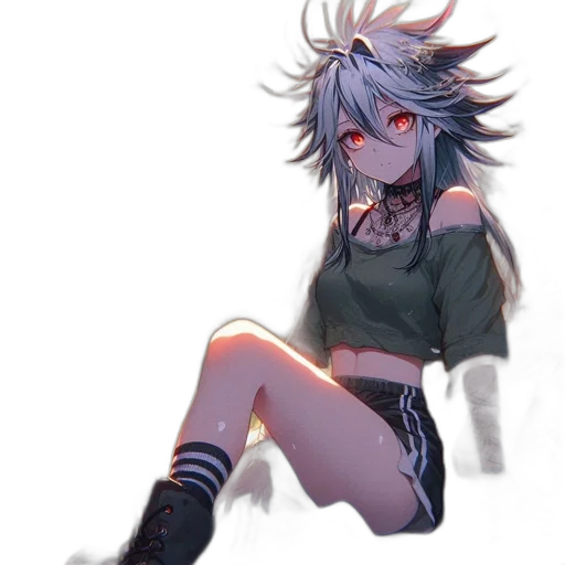 creature, hair, jacket, dragon transparent PNG cut-out