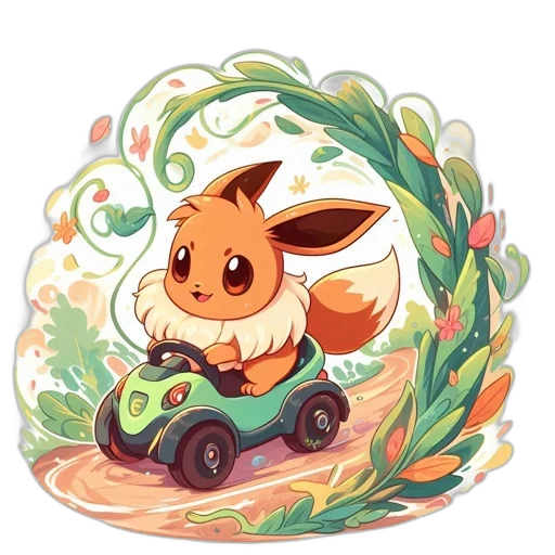 car, watercolor, concept art, pixel art transparent PNG cut-out