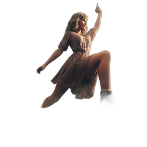 dress, hair, staff, concept art transparent PNG cut-out