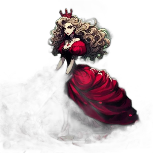 crown, dress, fantasy art, concept art transparent PNG cut-out