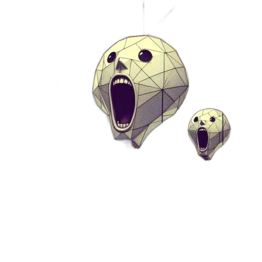 mask, creature, face, robot transparent PNG cut-out