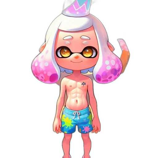 creature, dress, vaporwave, watercolor transparent PNG cut-out
