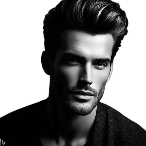 hair, face, photorealistic, cartoon transparent PNG cut-out