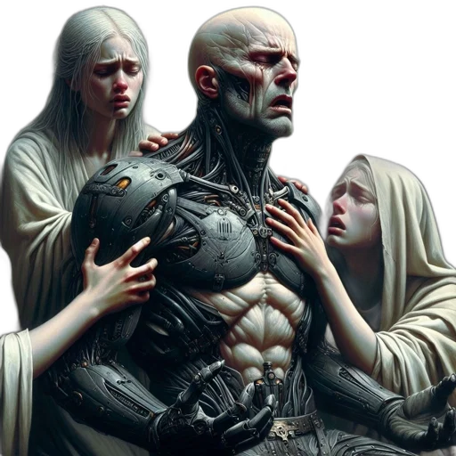 comic book art, concept art, fantasy art, grand transparent PNG cut-out