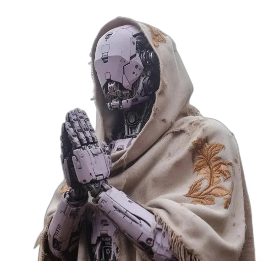 robot, jacket, mask, creature transparent PNG cut-out