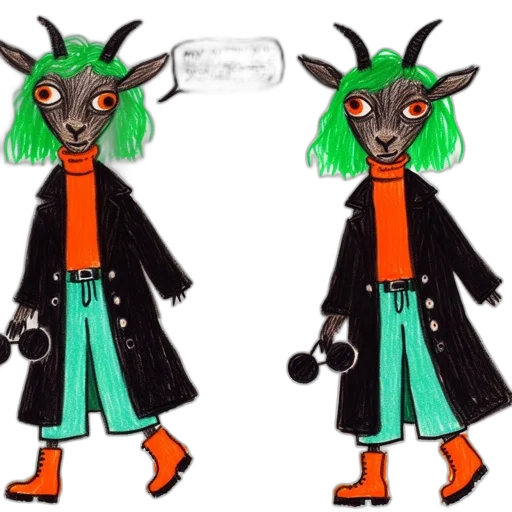 mask, staff, jacket, creature transparent PNG cut-out