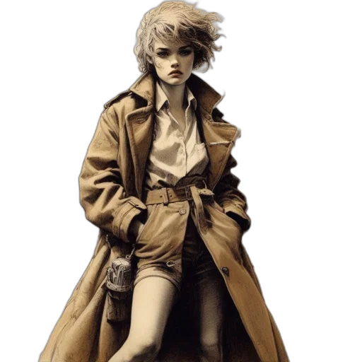 jacket, concept art, photorealistic, fantasy art transparent PNG cut-out