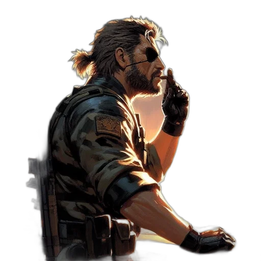 weapon, face, concept art, cyberpunk transparent PNG cut-out