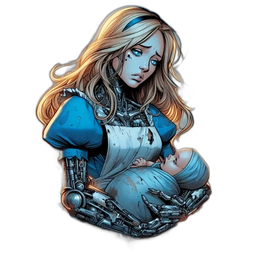 comic book art, concept art, fantasy art, pixel art transparent PNG cut-out