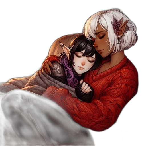 fantasy art, concept art, watercolor, pixel art transparent PNG cut-out