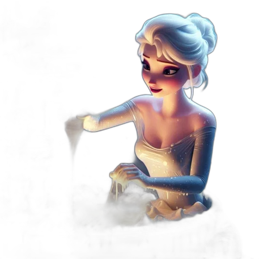 dress, jewelry, face, staff transparent PNG cut-out