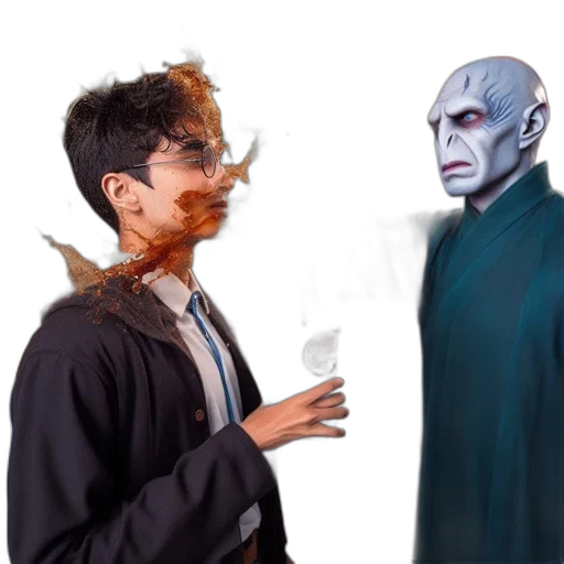 mask, creature, staff, face transparent PNG cut-out