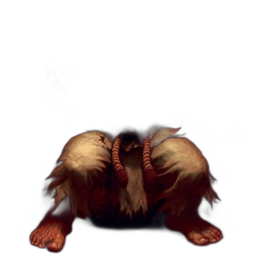 creature, animal, hair, staff transparent PNG cut-out