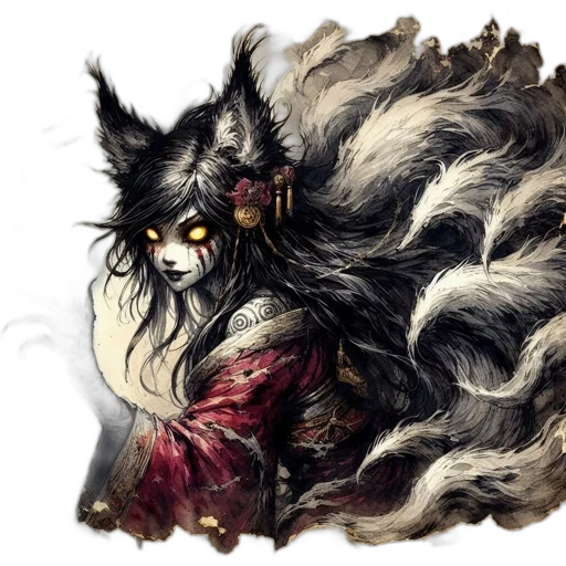 mask, staff, dragon, creature transparent PNG cut-out