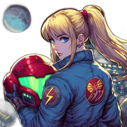 robot, jacket, weapon, face transparent PNG cut-out