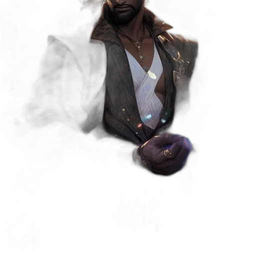 staff, jewelry, face, hat transparent PNG cut-out