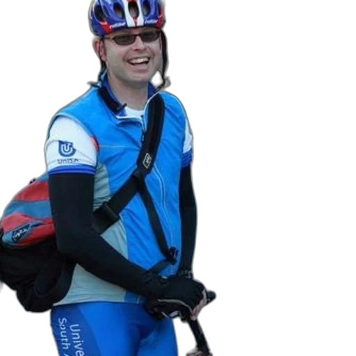 jacket, staff, cyclist, wearing transparent PNG cut-out