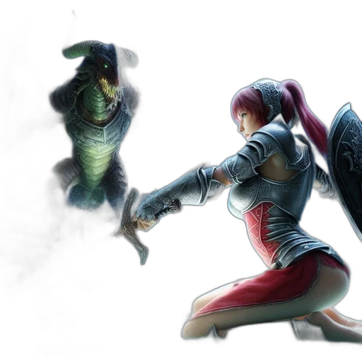 dragon, sword, concept art, fantasy art transparent PNG cut-out