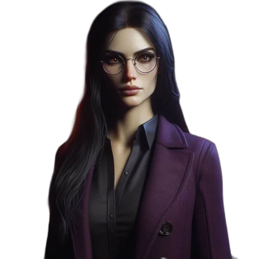 jacket, staff, face, dress transparent PNG cut-out