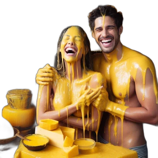 food, mask, photorealistic, oil painting transparent PNG cut-out