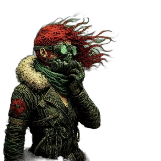 mask, creature, concept art, comic book art transparent PNG cut-out