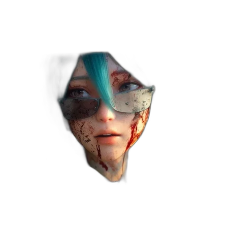 face, mask, creature, robot transparent PNG cut-out
