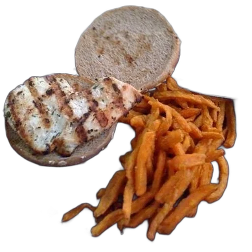 food, plate, grilled, chicken transparent PNG cut-out