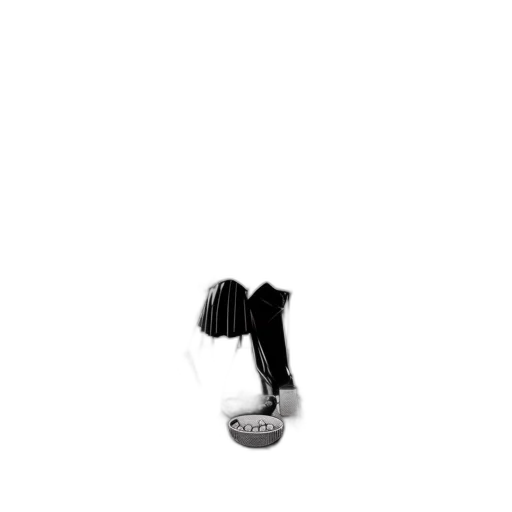 hair, staff, shoes, umbrella transparent PNG cut-out