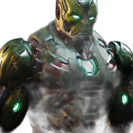 robot, 3d render, concept art, comic book art transparent PNG cut-out