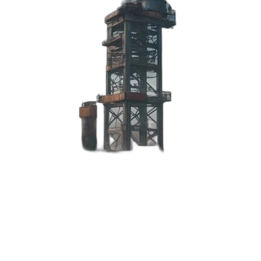 weapon, robot, staff, building transparent PNG cut-out