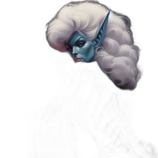 face, mask, hair, creature transparent PNG cut-out