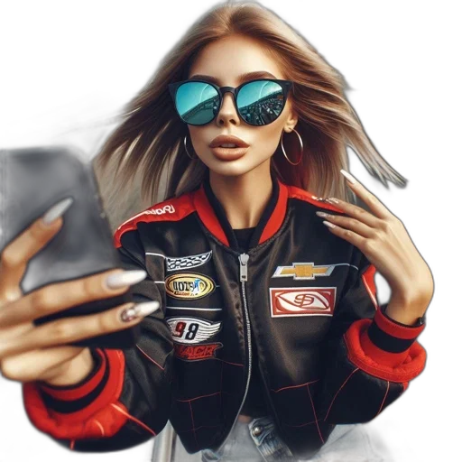 jacket, face, photorealistic, concept art transparent PNG cut-out