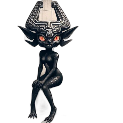 hat, mask, creature, staff transparent PNG cut-out