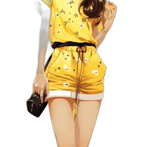 dress, staff, photorealistic, cartoon transparent PNG cut-out