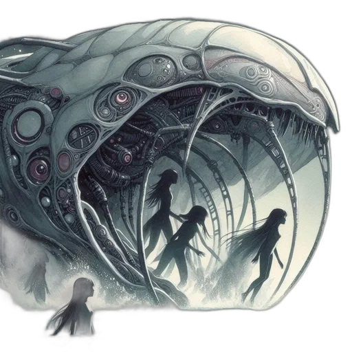 creature, mask, concept art, fantasy art transparent PNG cut-out