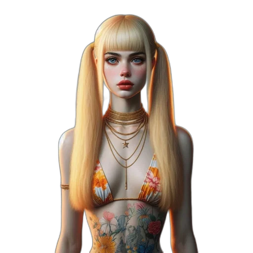 dress, jewelry, fantasy art, concept art transparent PNG cut-out