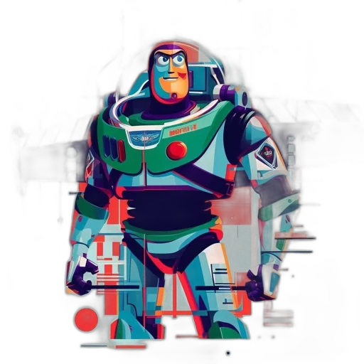 robot, concept art, comic book art, pixel art transparent PNG cut-out