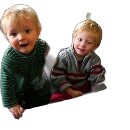 photorealistic, 3d render, two, children transparent PNG cut-out