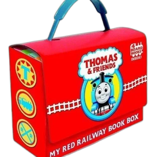 red, box, title, thomas transparent PNG cut-out