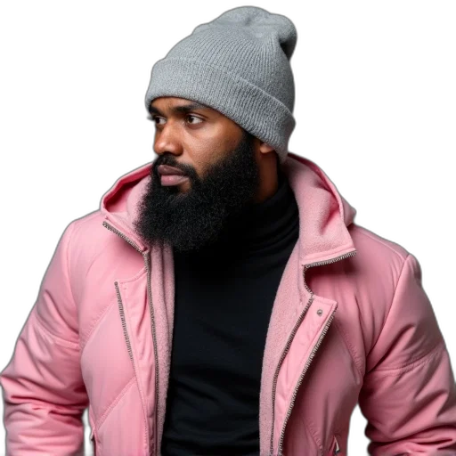 jacket, hat, pastel, man transparent PNG cut-out